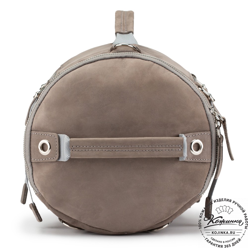 Кожаная сумка-трансформер "Скаут" (cерый крейзи)