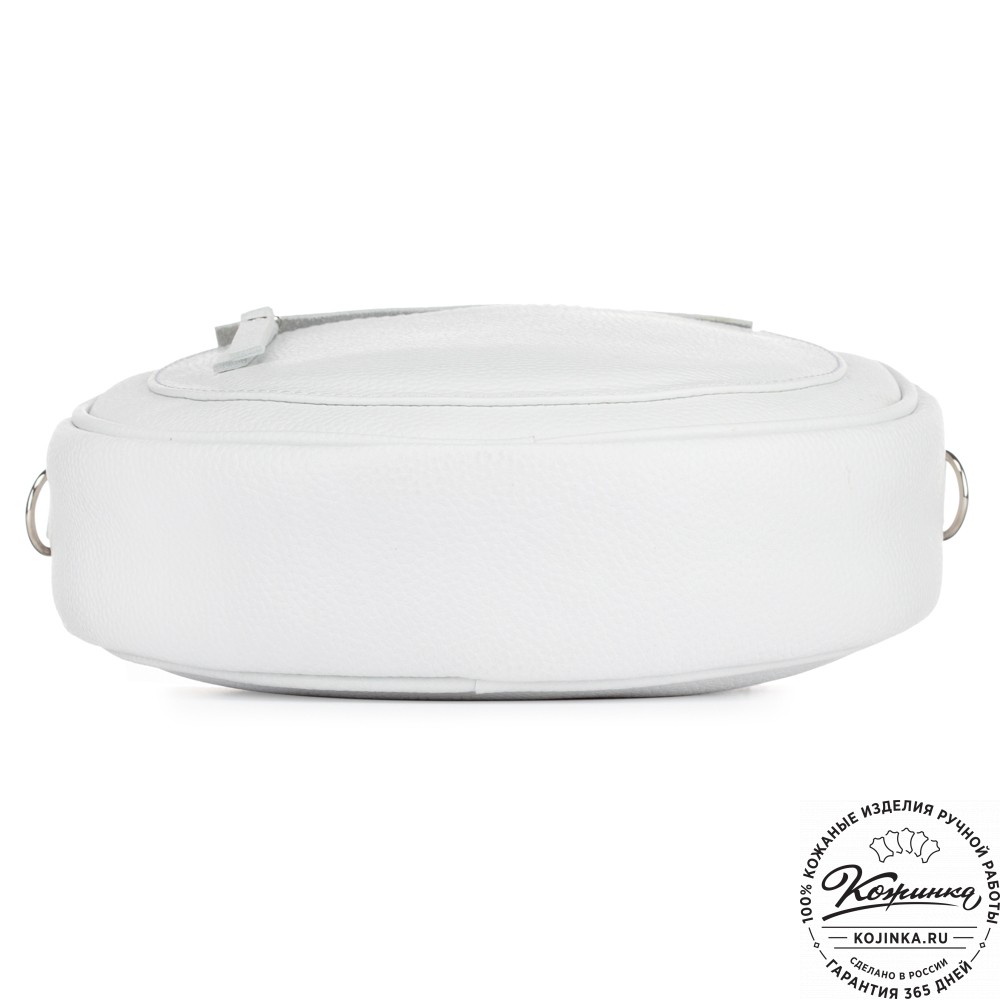 Женская кожаная сумка "Дарья" (белая)