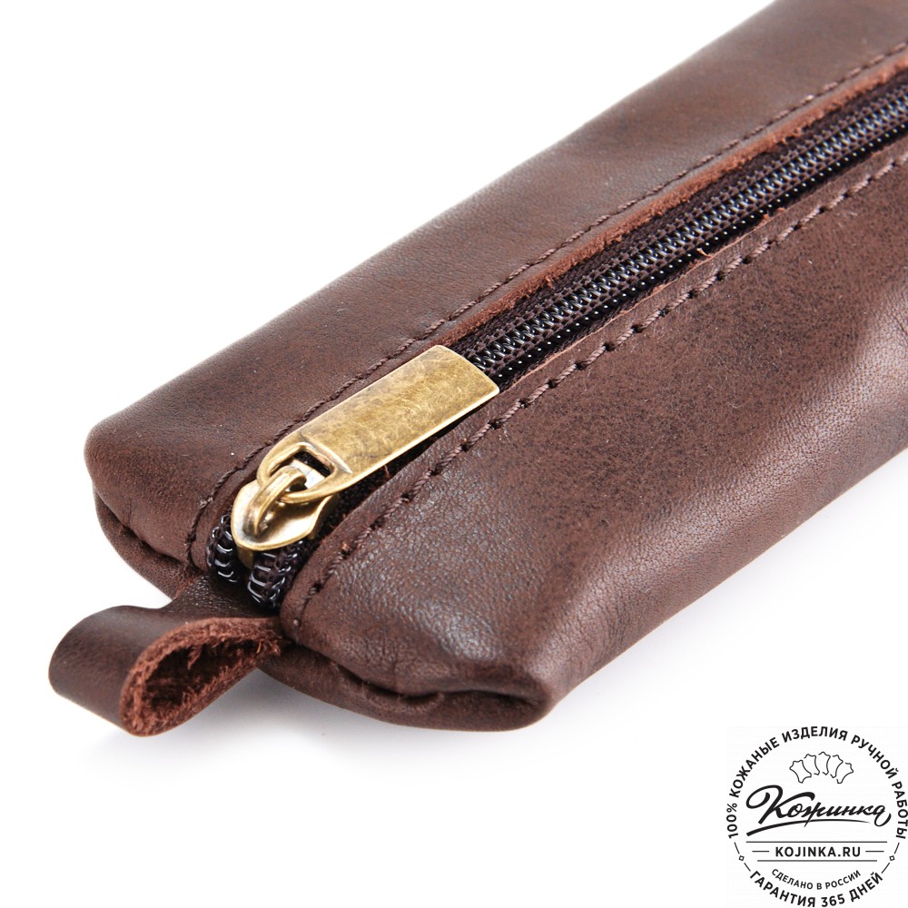 Кожаная ключница «Соло» "Кот в розовом"