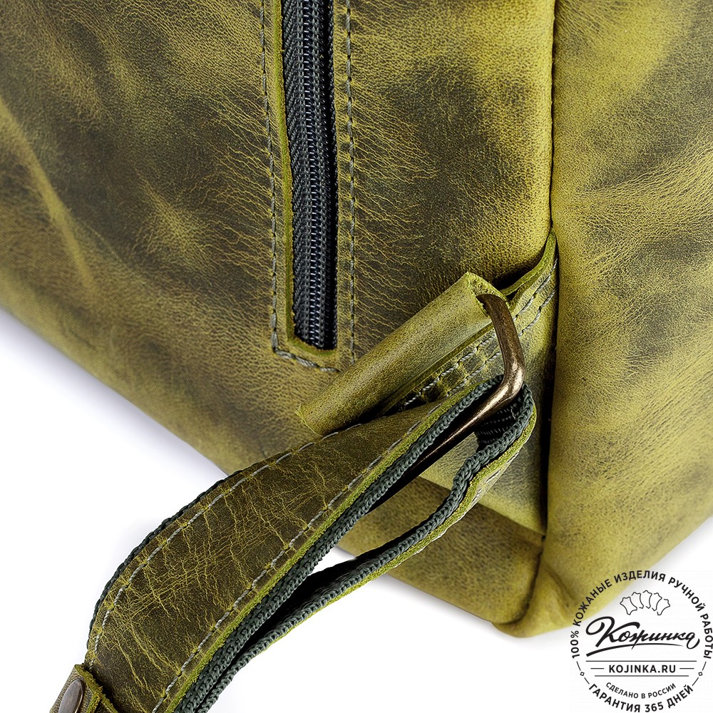 Кожаный рюкзак "Индиго" (лимон крейзи)