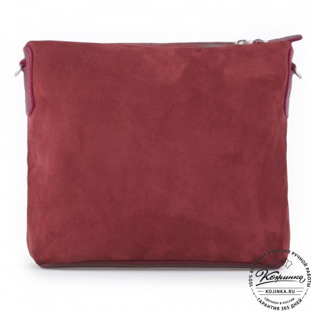 Женская кожаная сумка "Саманта" (бордо)