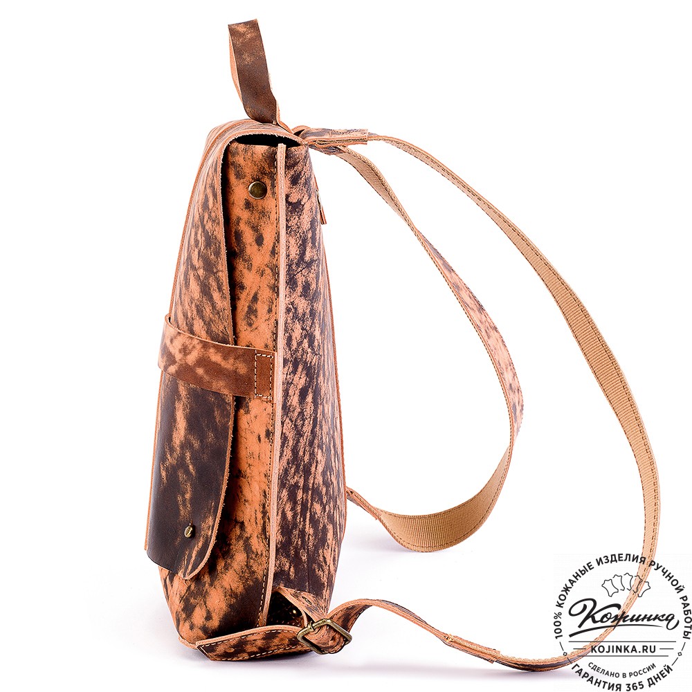 Кожаный рюкзак "Санчо" (старение рыжий)