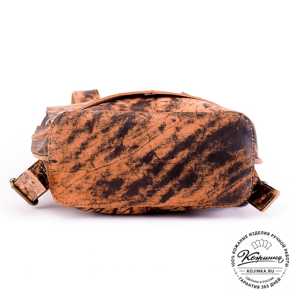 Кожаный рюкзак "Санчо" (старение рыжий)