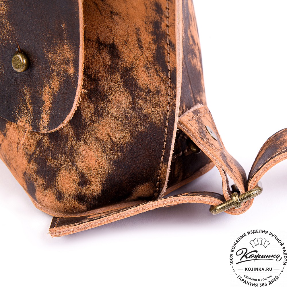 Кожаный рюкзак "Санчо" (старение рыжий)