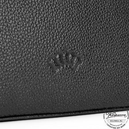 Женская кожаная сумка "Каролина" (чёрная)