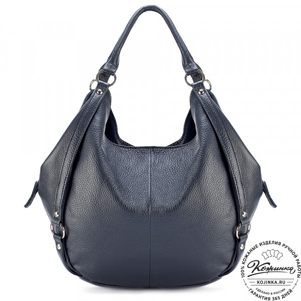 Женская кожаная сумка "Миллениум" (синяя). фото 1