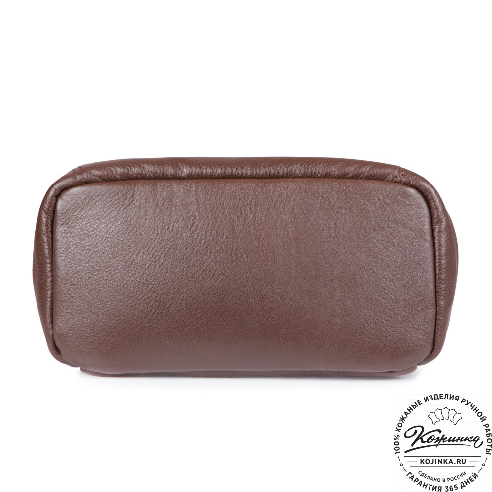 Кожаный рюкзак "Аргентум" (тёмно-коричневый)