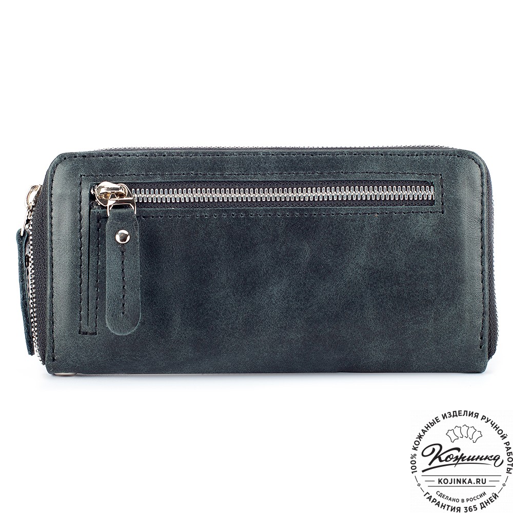 Кожаное портмоне "Амстердам" (чёрный антик)