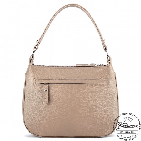 Женская кожаная сумка "Каролина" (капучино)