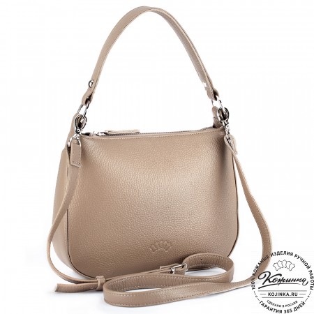 Женская кожаная сумка "Каролина" (капучино)