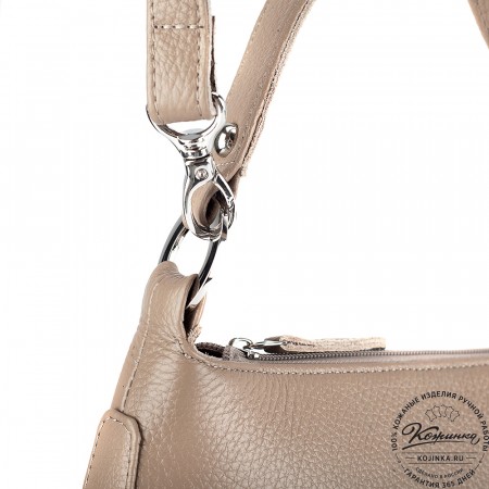 Женская кожаная сумка "Каролина" (капучино)