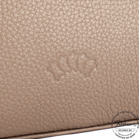 Женская кожаная сумка "Каролина" (капучино)