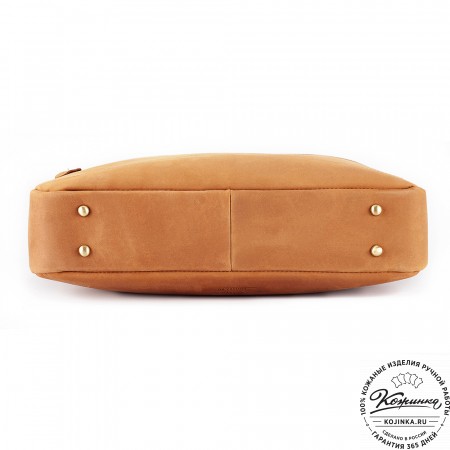 Кожаная деловая сумка "Андерсон" (коричневый крейзи)