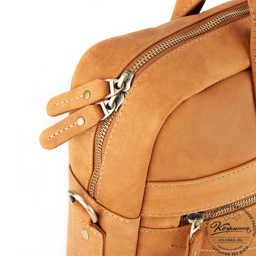 Кожаная деловая сумка "Андерсон" (коричневый крейзи)