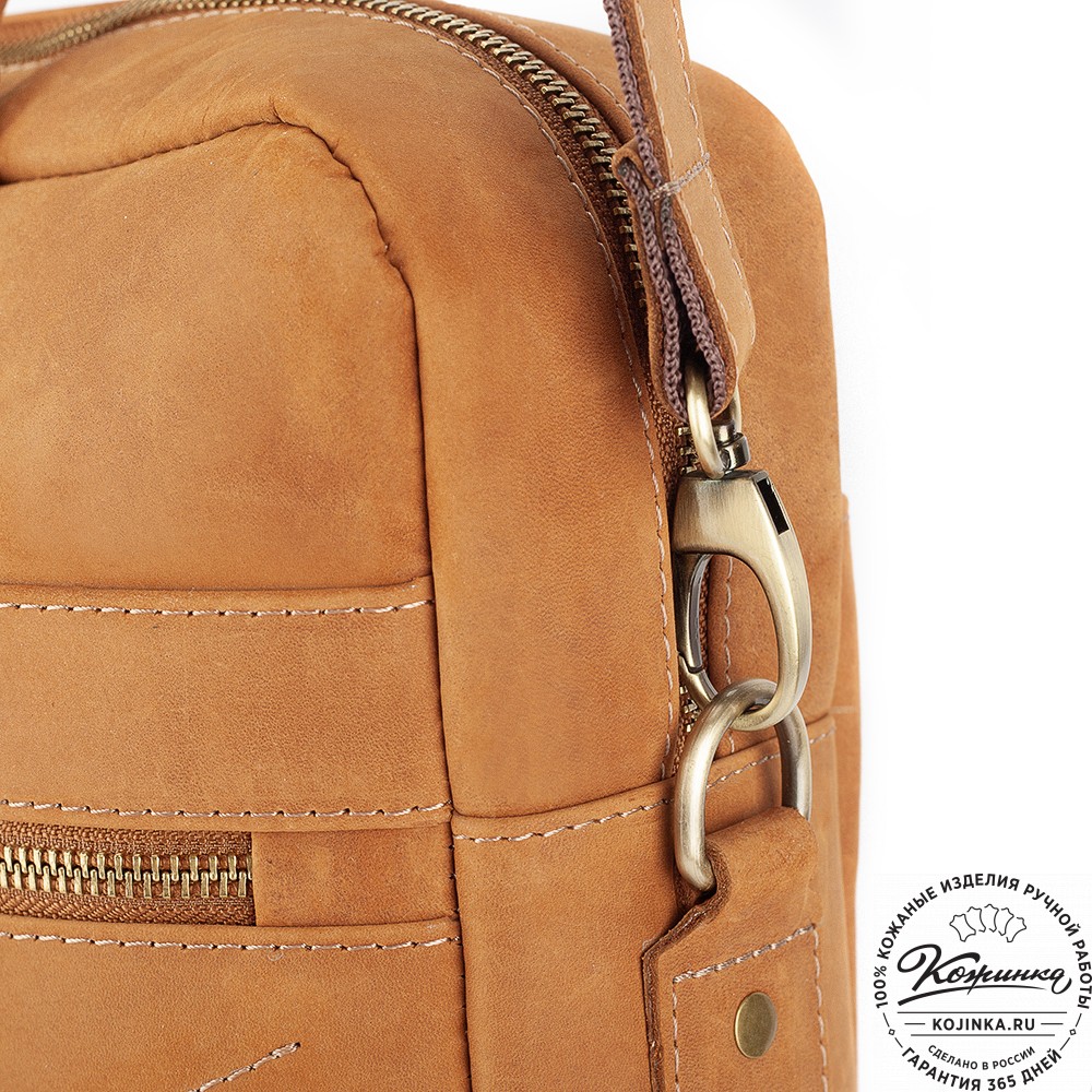 Кожаная деловая сумка "Андерсон" (коричневый крейзи)