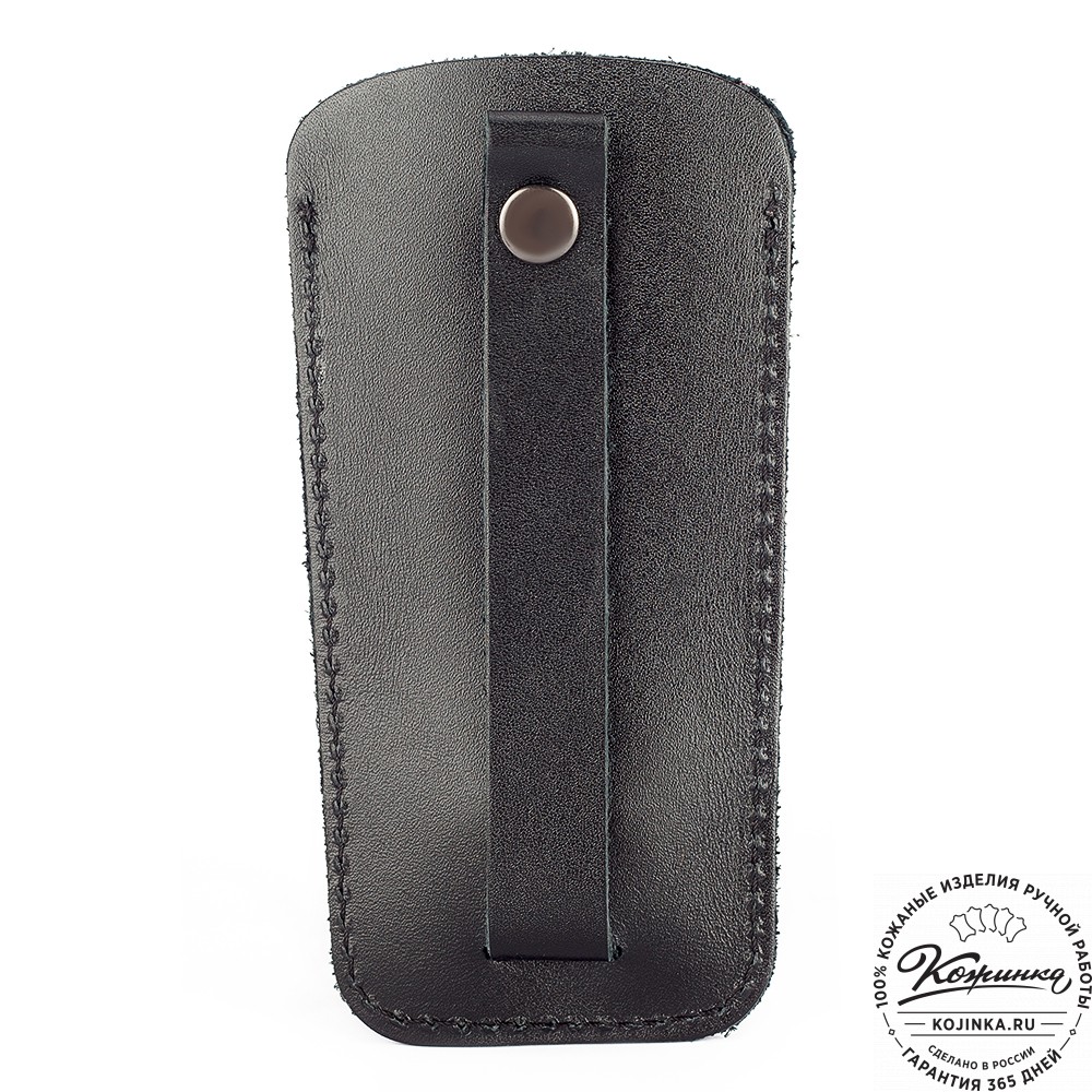 Кожаная ключница "Дерби" (чёрная)