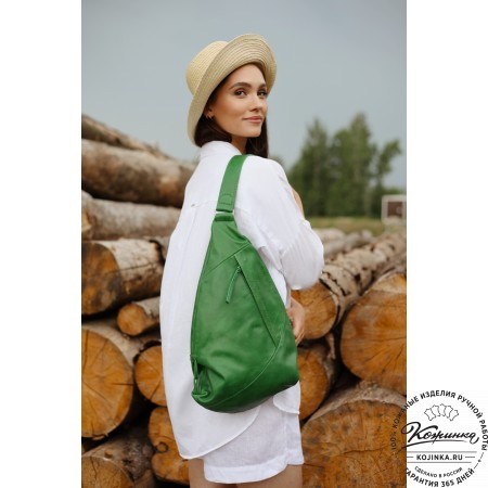 Кожаный рюкзак "Африка" (жёлтый)