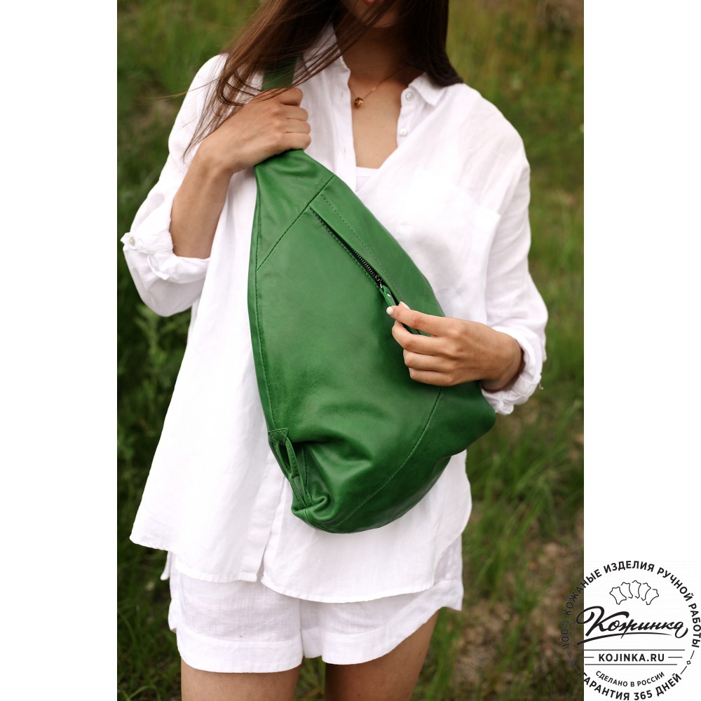 Кожаный рюкзак "Африка" (жёлтый)