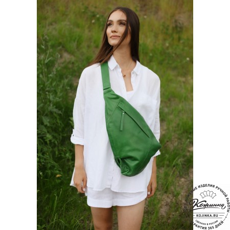 Кожаный рюкзак "Африка" (жёлтый)