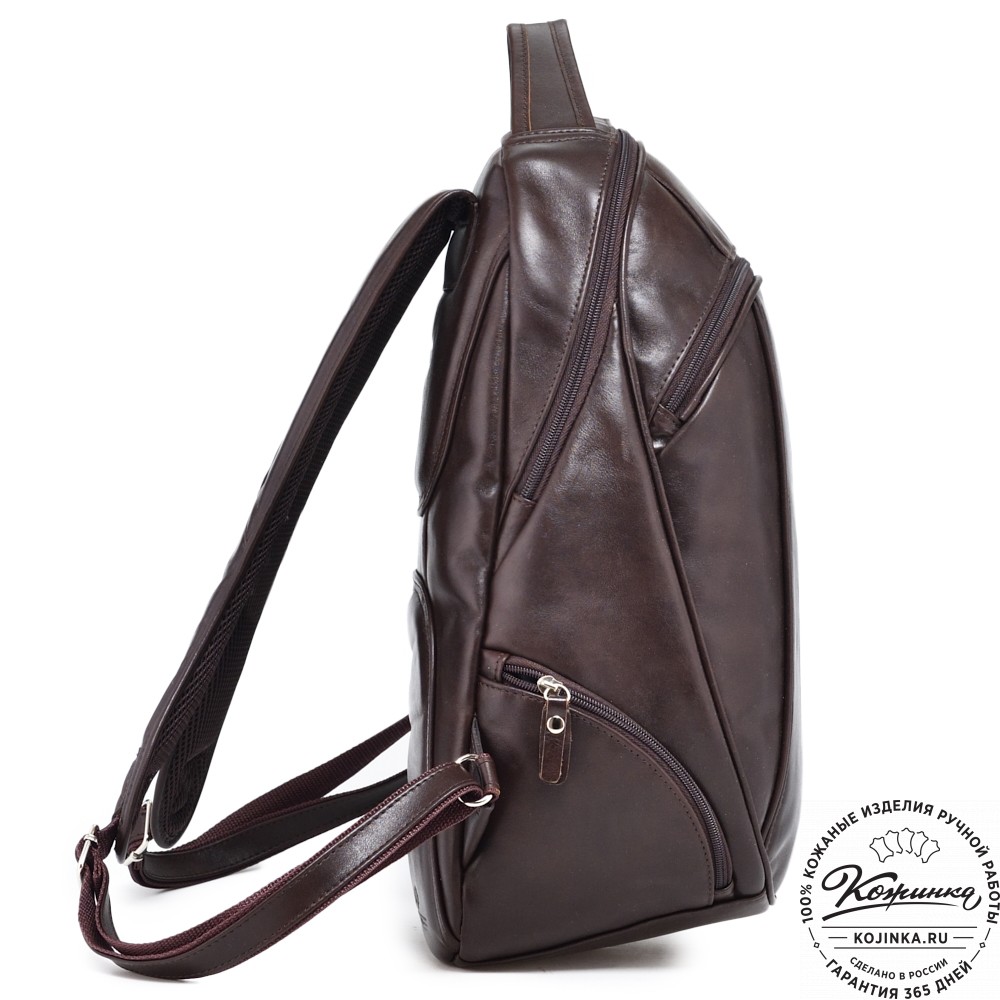 Кожаный рюкзак "Ланселот" (коричневая гладкая кожа)