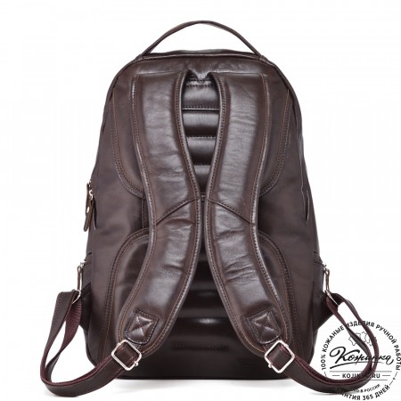  Кожаный рюкзак "Ланселот" (коричневая гладкая кожа)