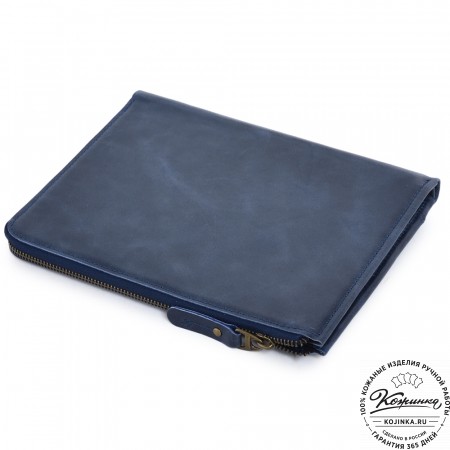 Кожаная папка для документов "Кейптаун" (синий антик) 