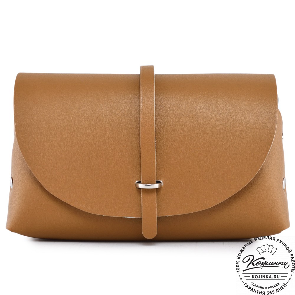  Женская кожаная сумка "Милла макси" (горчица)