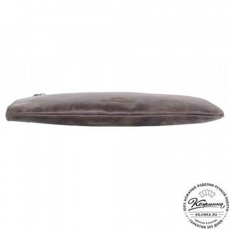  Кожаная папка для документов "Бэн" (темно-коричневый антик)