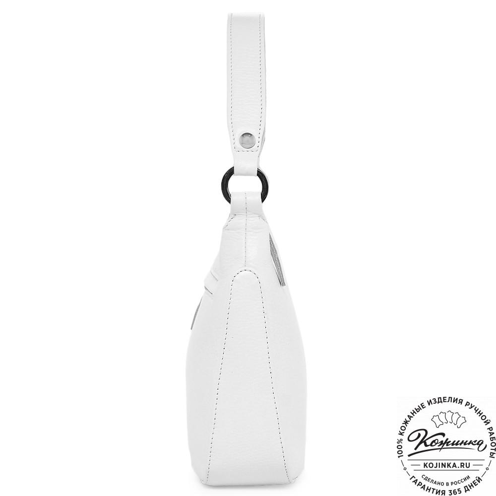  Кожаная женская сумка "Каролина" (белый) 