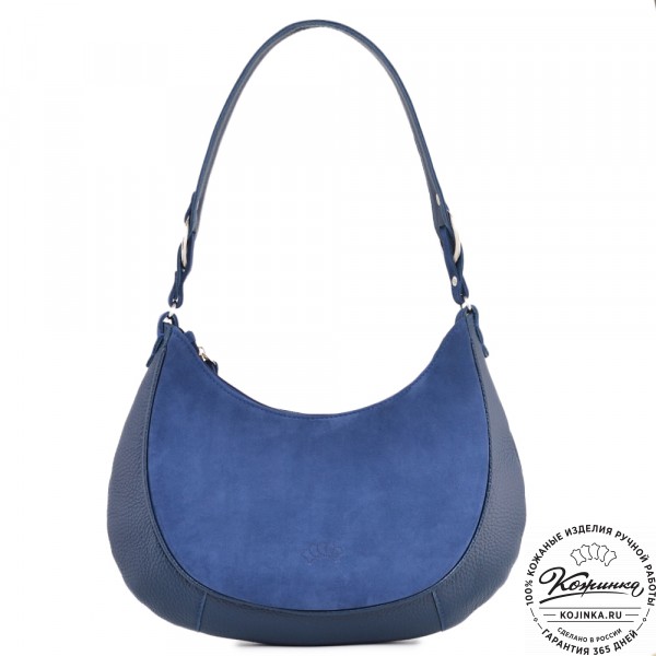  Женская кожаная сумка "Валенсия" (синяя). фото 1