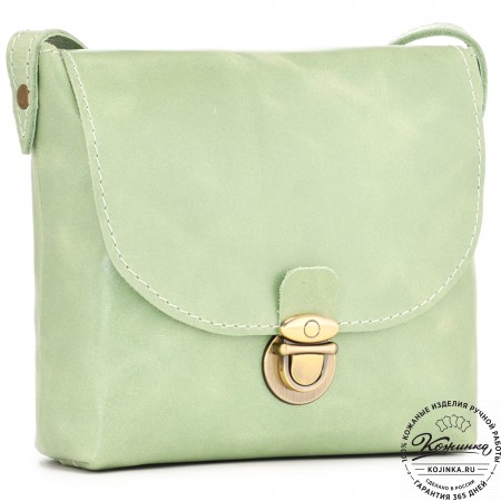  Кожаная сумка "Калифорния Нью" (мята)
