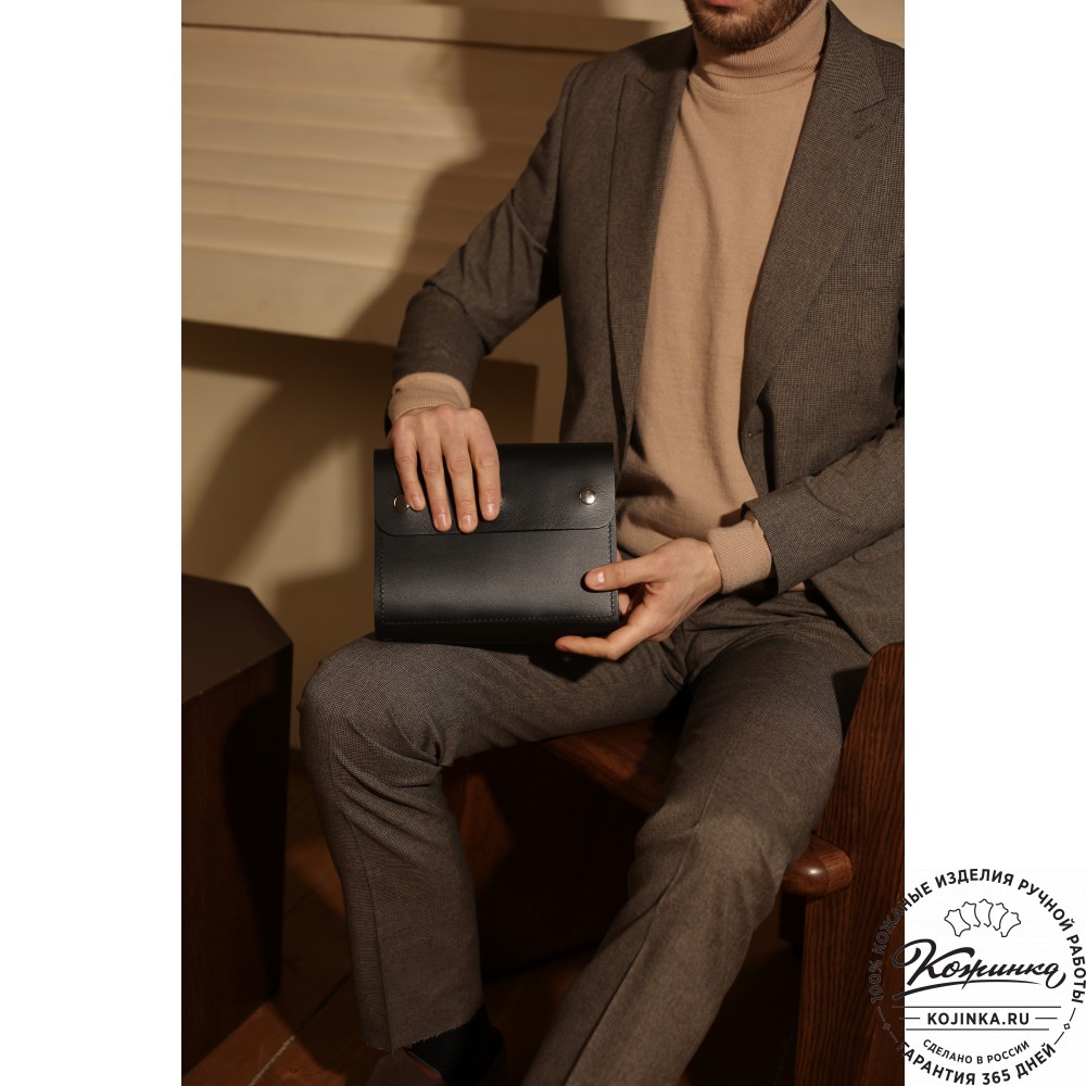 Кожаный ежедневник на кольцах "Джексон" (старение)