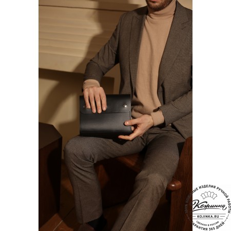 Кожаный ежедневник на кольцах "Джексон" (старение)