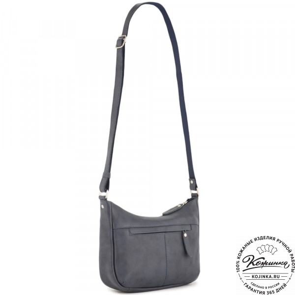 Женская кожаная сумка "Нева" (джинс). фото 1