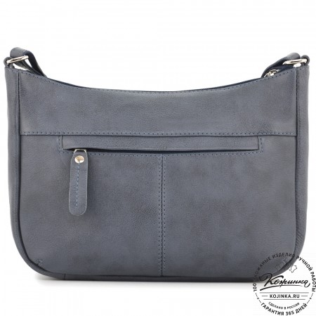 Женская кожаная сумка "Нева" (джинс)