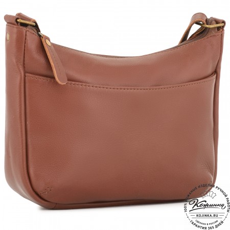 Женская кожаная сумка "Нева" (коньяк)