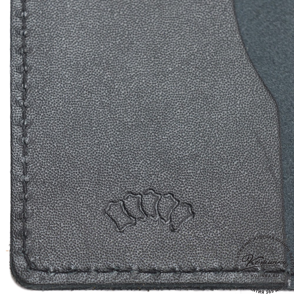 Кожаная обложка на паспорт "Будапешт" "Волк"