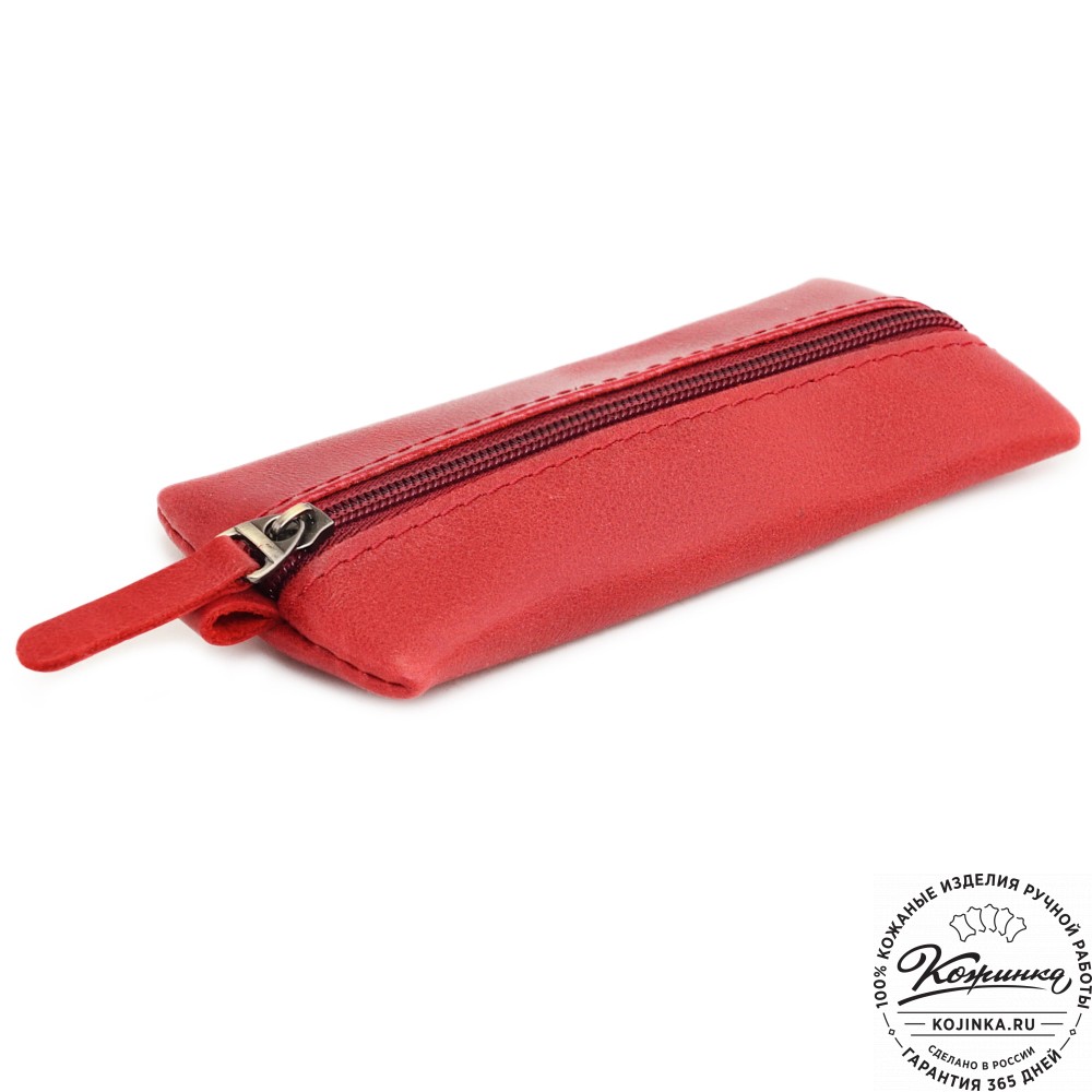 Кожаная ключница «Соло» "Красная королева" (красный)