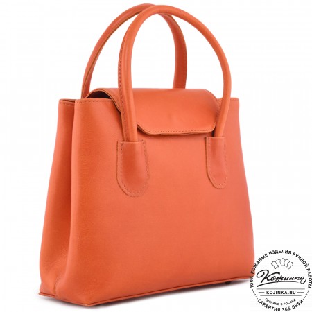 Женская кожаная сумка "Ванесса" (оранж)
