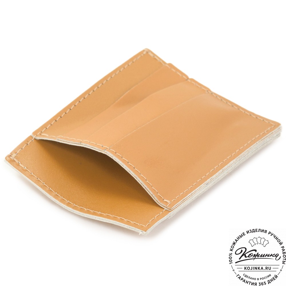 Кожаный футляр для карт "Мэри" (горчица) 