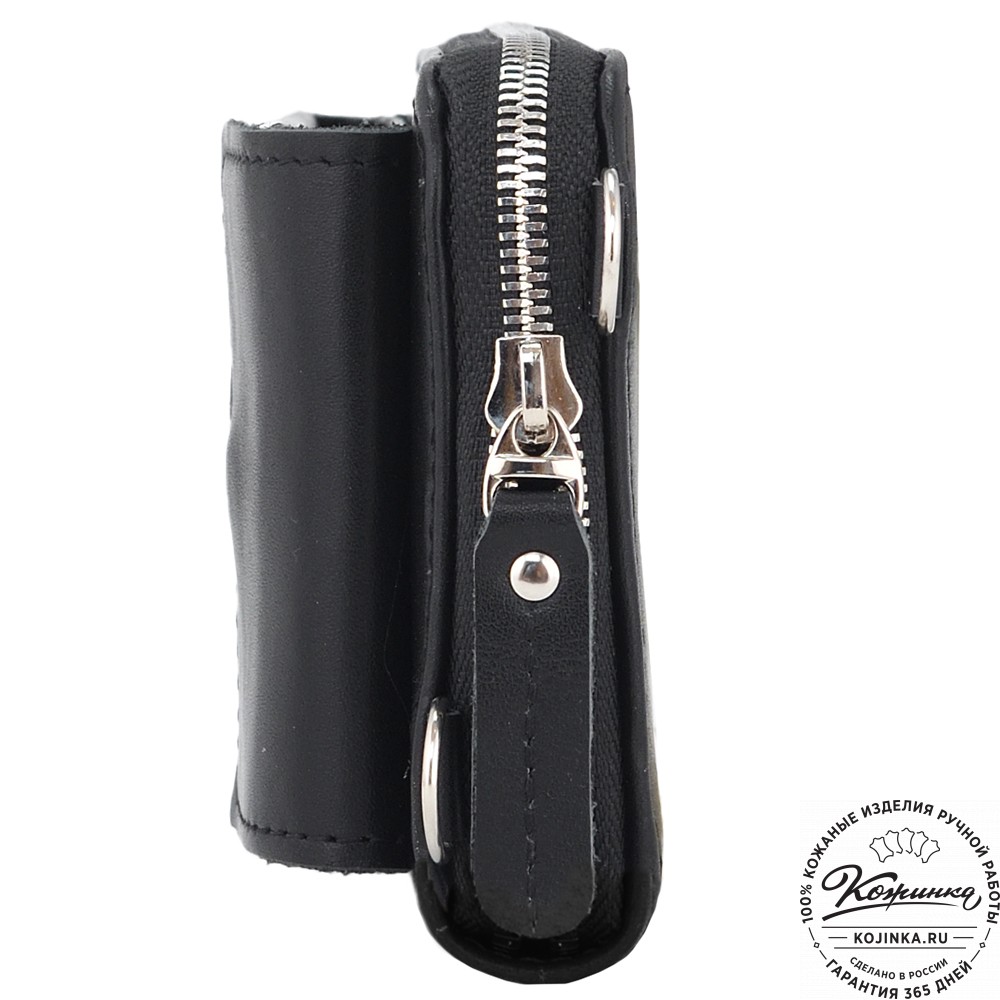 Кожаный клатч "Чукотка" (чёрный) 