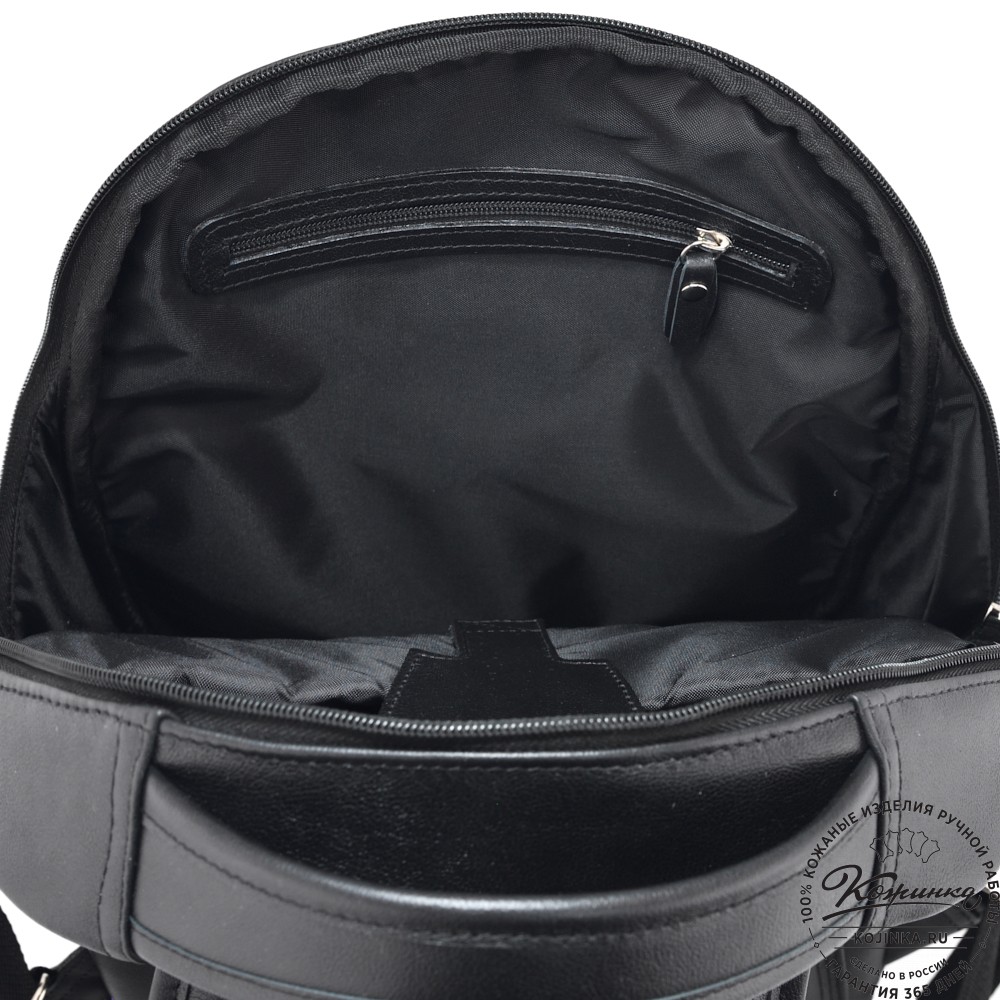 Кожаный рюкзак "Ланселот" (чёрный)