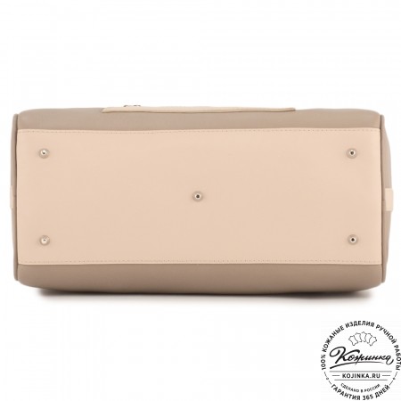  Женская кожаная сумка "Византия" (бежевый)