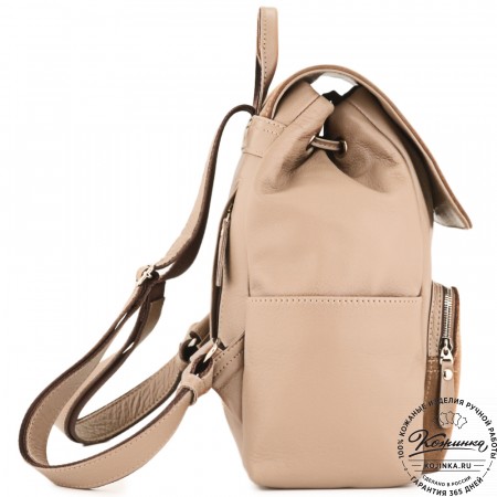 Женский кожаный рюкзак "Франческа" (капучино)
