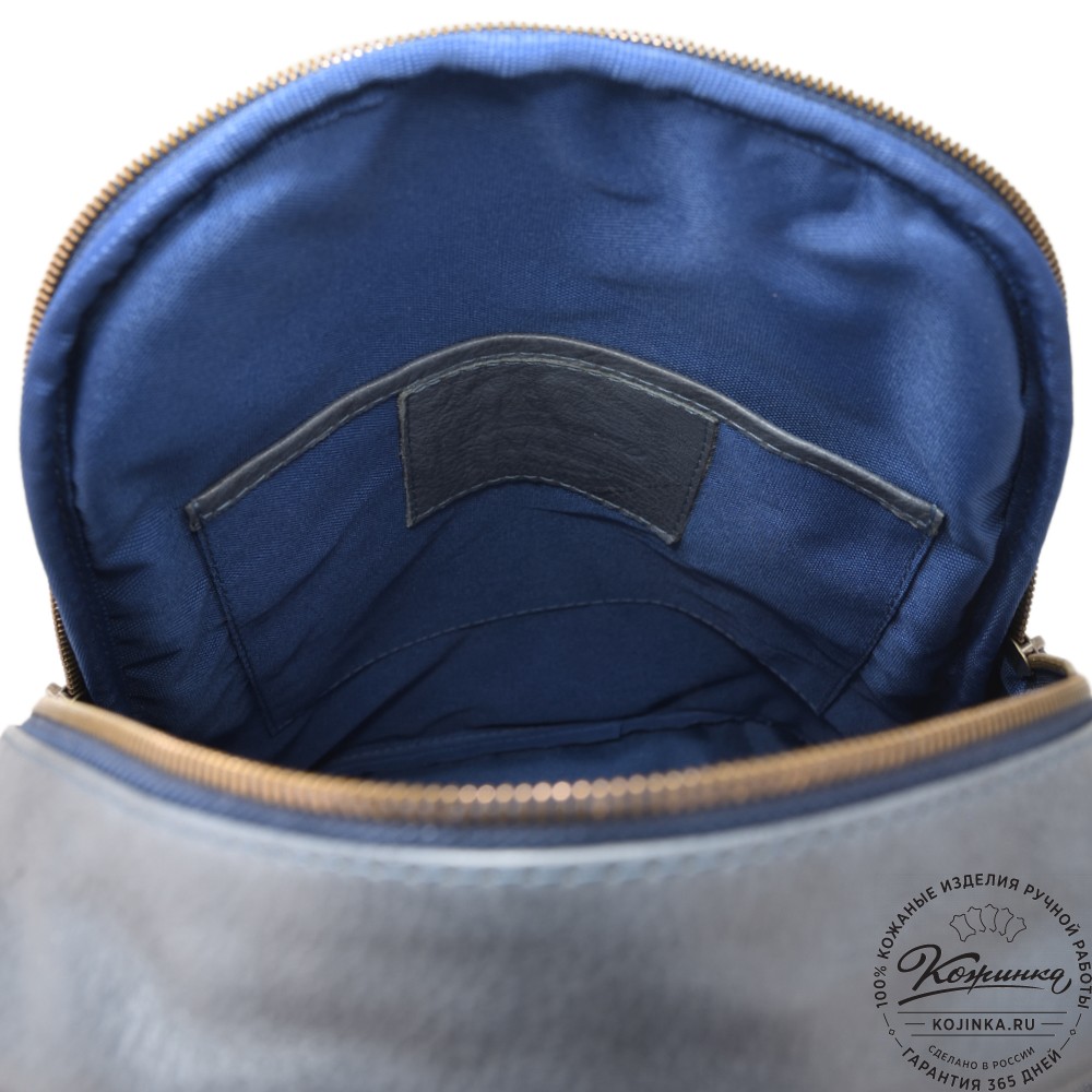 Кожаный рюкзак "Рамона" (джинс)