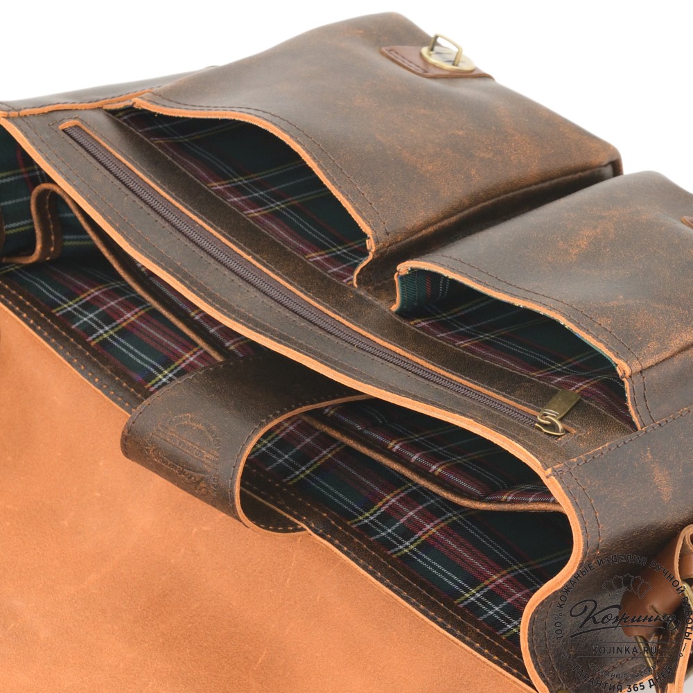 Кожаная сумка "Форман" (коричневый эксклюзив)