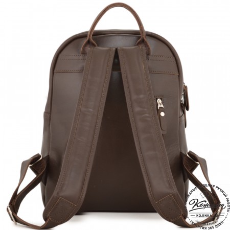 Кожаный рюкзак "Рамона" (коричневый)