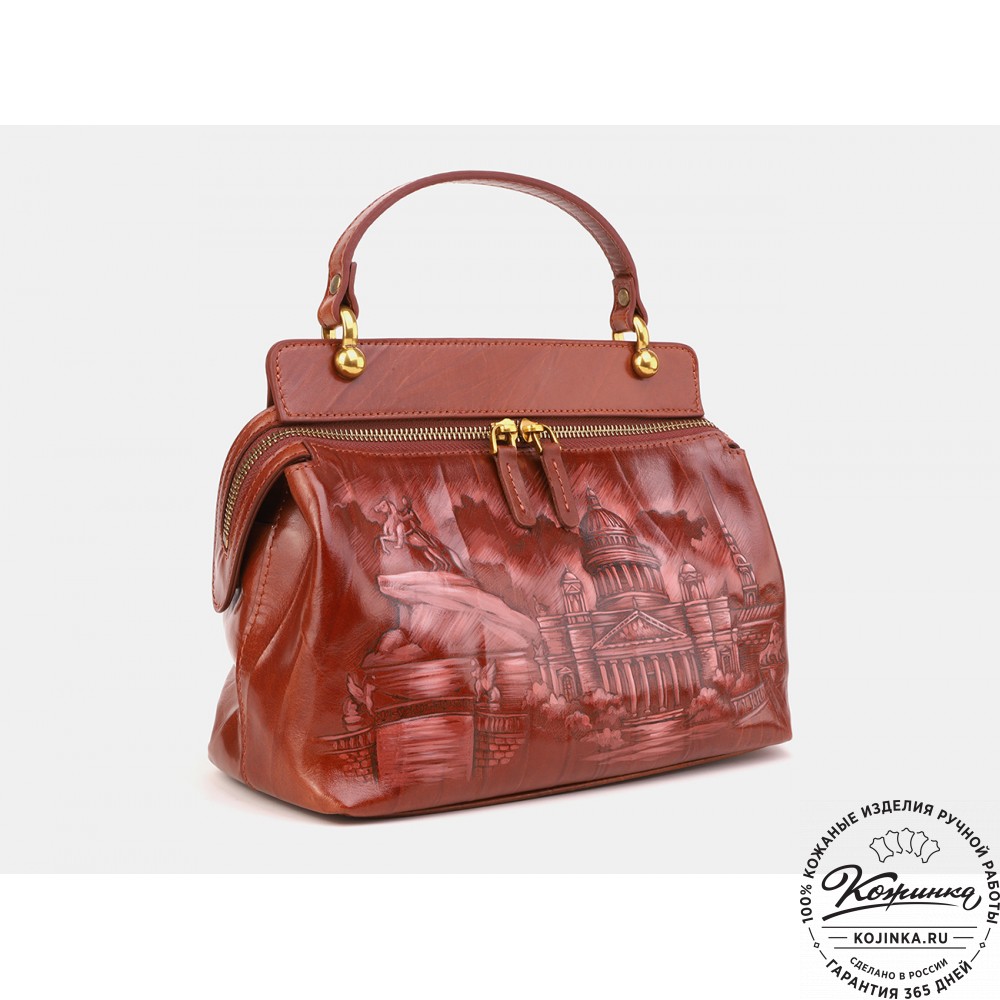 Женская кожаная сумка "Орнелла" "Питер" 