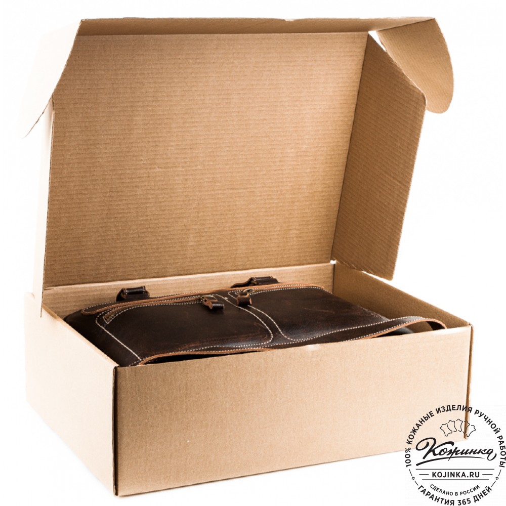 Женская кожаная сумка "Винтаж" (рыжая) 