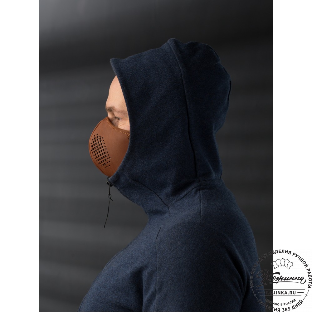 Кожаная маска Ренегат (коричневая)